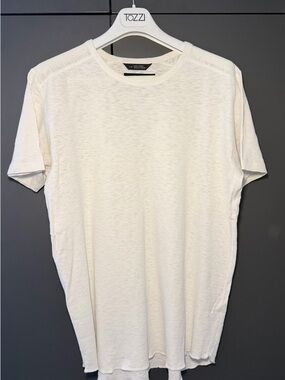 Wings + Horns Cream Short Sleeve Crew T-Shirt